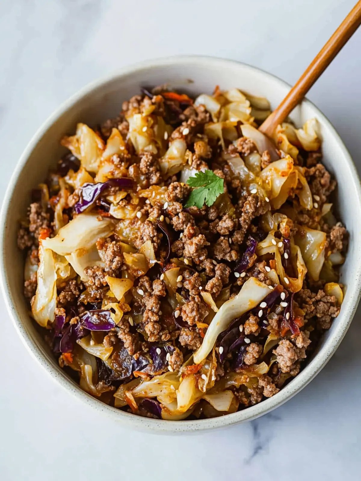 20-Minute Healthy Ground Beef & Cabbage Recipe You'll Love 2 20-Minute Healthy Ground Beef & Cabbage Recipe