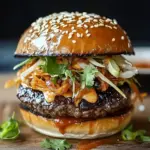 Korean BBQ Burger with Kimchi Slaw for an Epic Flavor Boost 8 Korean BBQ Burger with Kimchi Slaw for a Flavor Explosion