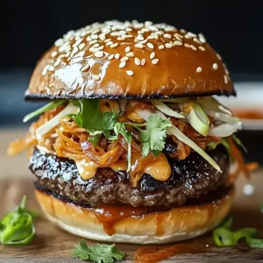 Korean BBQ Burger with Kimchi Slaw for an Epic Flavor Boost 9 Korean BBQ Burger with Kimchi Slaw for a Flavor Explosion