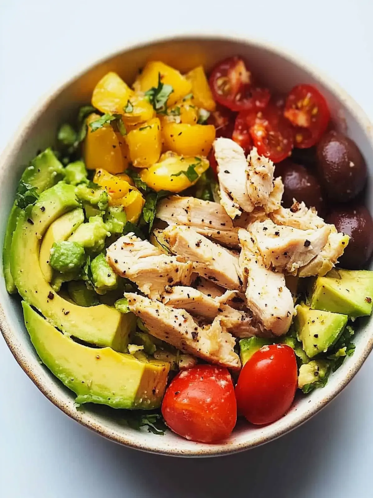 High-Protein Avocado Chicken Salad: Perfect for Meal Prep! 2 High-Protein Avocado Chicken Salad (Meal Prep)