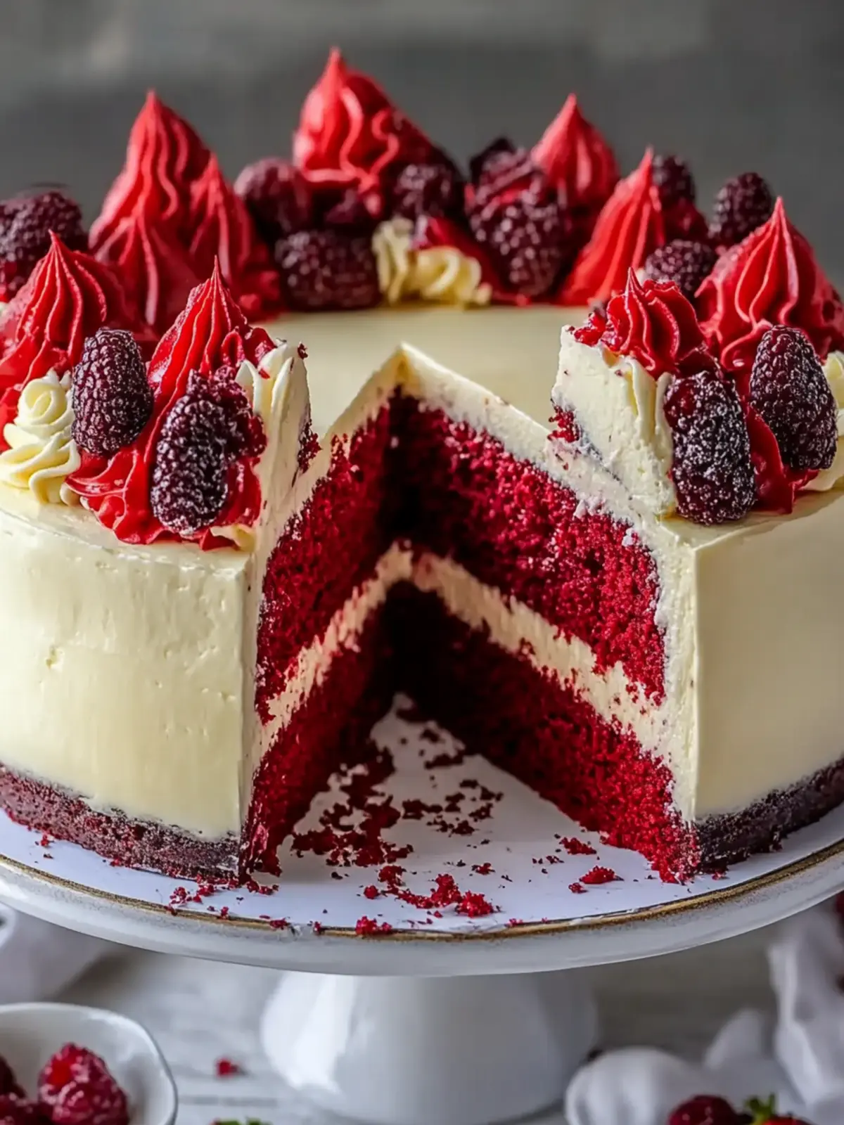 Mouthwatering Red Velvet Cheesecake Layer Cake Recipe You'll Love 3 Red Velvet Cheesecake Layer Cake Recipe