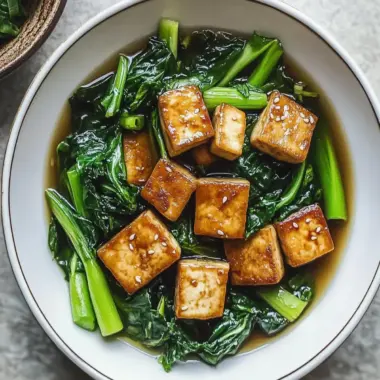 Crispy Tofu and Choy Sum Stir Fry: Quick & Colorful Delight 10 Crispy Tofu and Choy Sum