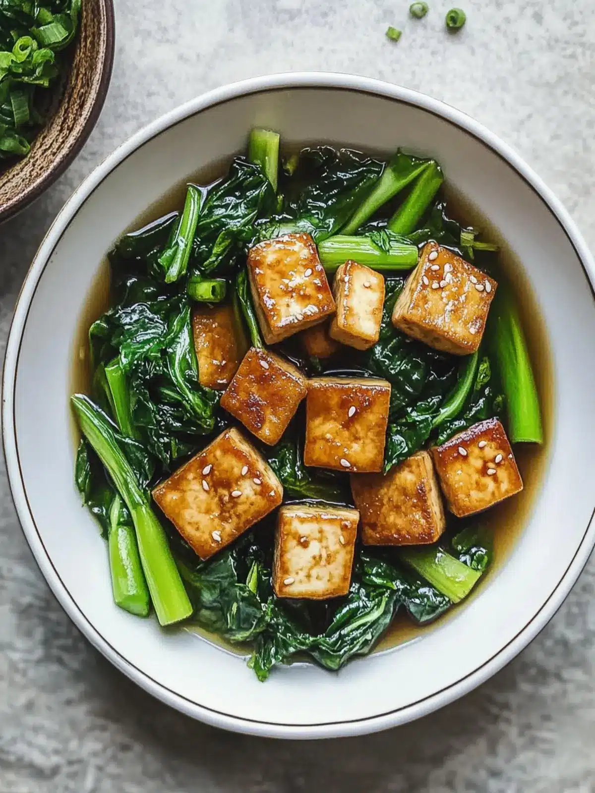 Crispy Tofu and Choy Sum Stir Fry: Quick & Colorful Delight 5 Crispy Tofu and Choy Sum