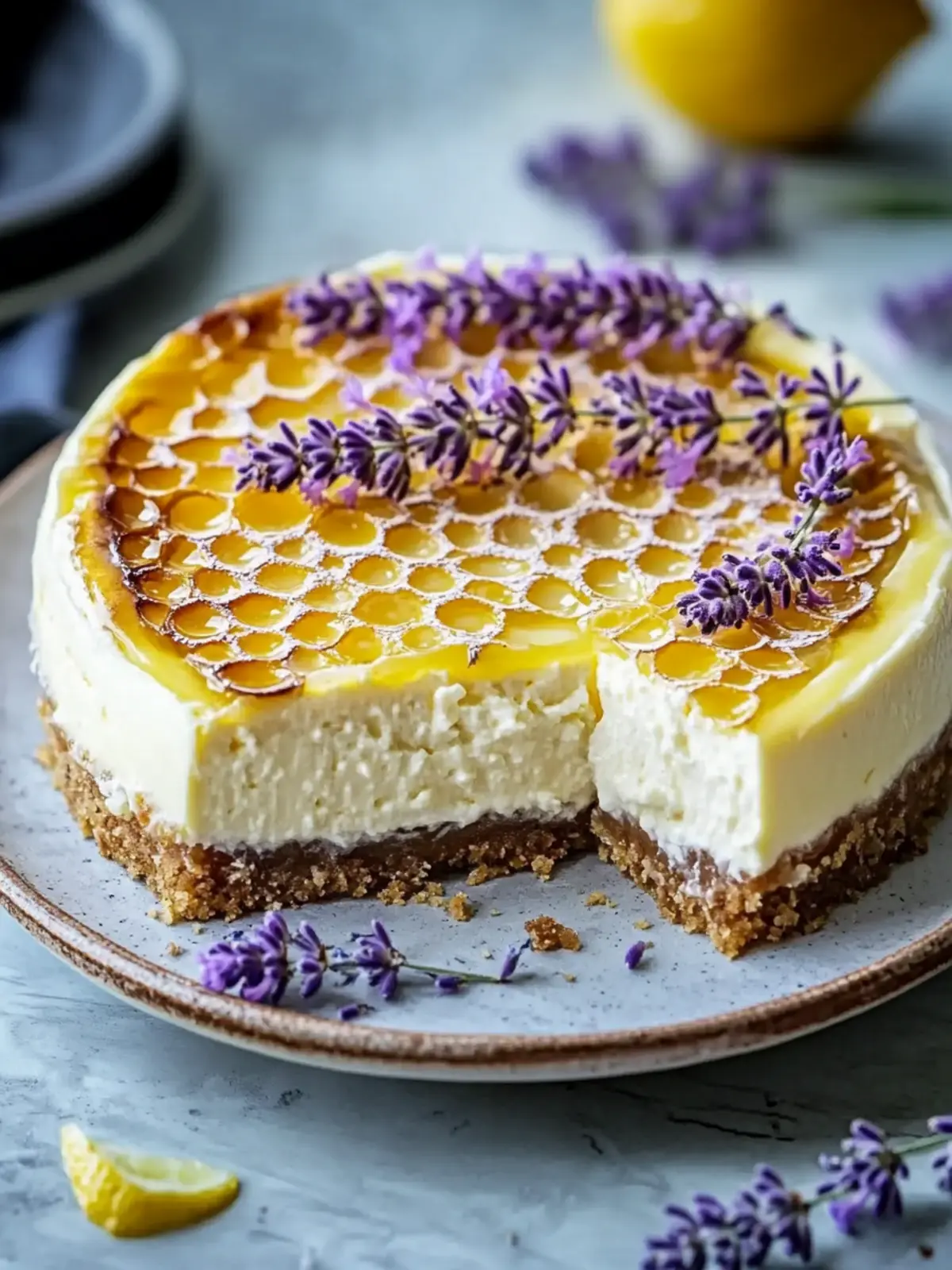 Ultimate Lemon Lavender Cheesecake: A Vegan Dream Dessert 3 Ultimate Lemon Lavender Cheesecake