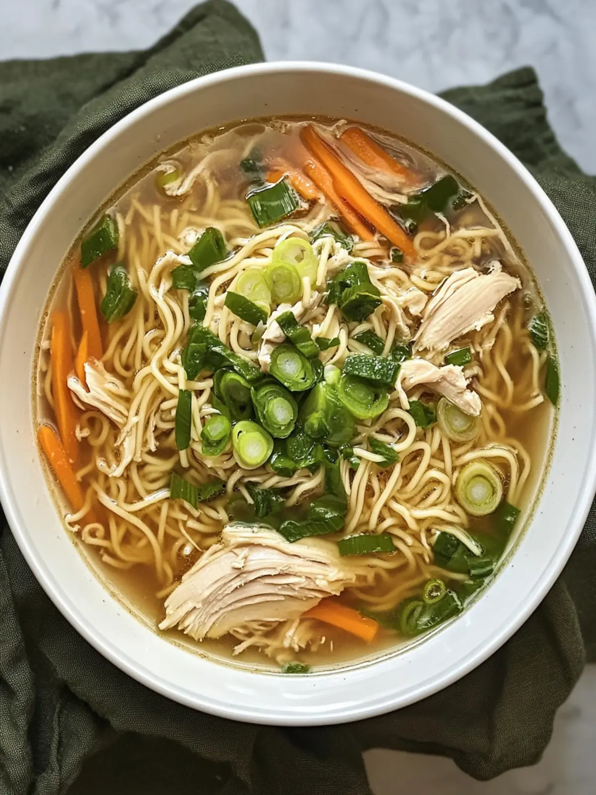 Cozy Up with Aromatic Ginger Scallion Chicken Noodle Soup 4 Aromatic Ginger Scallion Chicken Noodle Soup