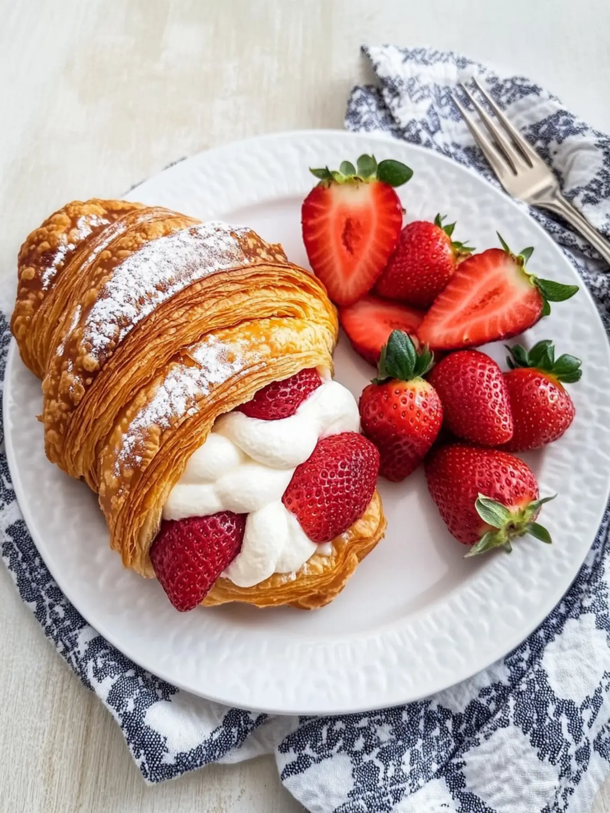 Sweet Strawberries and Cream Croissants for a Perfect Summer Indulgence 4 Strawberries and Cream Croissants