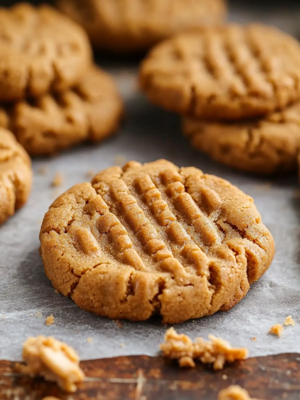 Four Ingredient Peanut Butter Cookies: Easy No-Flour Delight 5 Four Ingredient Peanut Butter Cookies (Easy No-Flour Cookie Recipe)