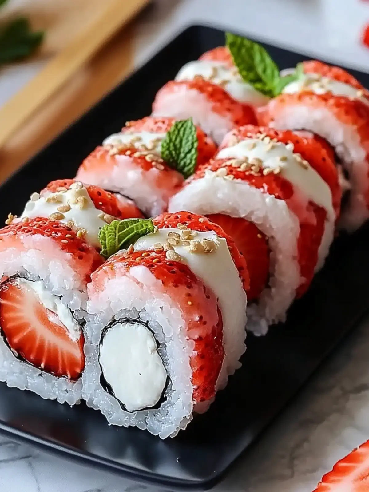 Delicious Strawberry Shortcake Sushi Roll Dessert Recipe You’ll Love 2 Creative & Cute Strawberry Shortcake Sushi Roll Dessert Recipe