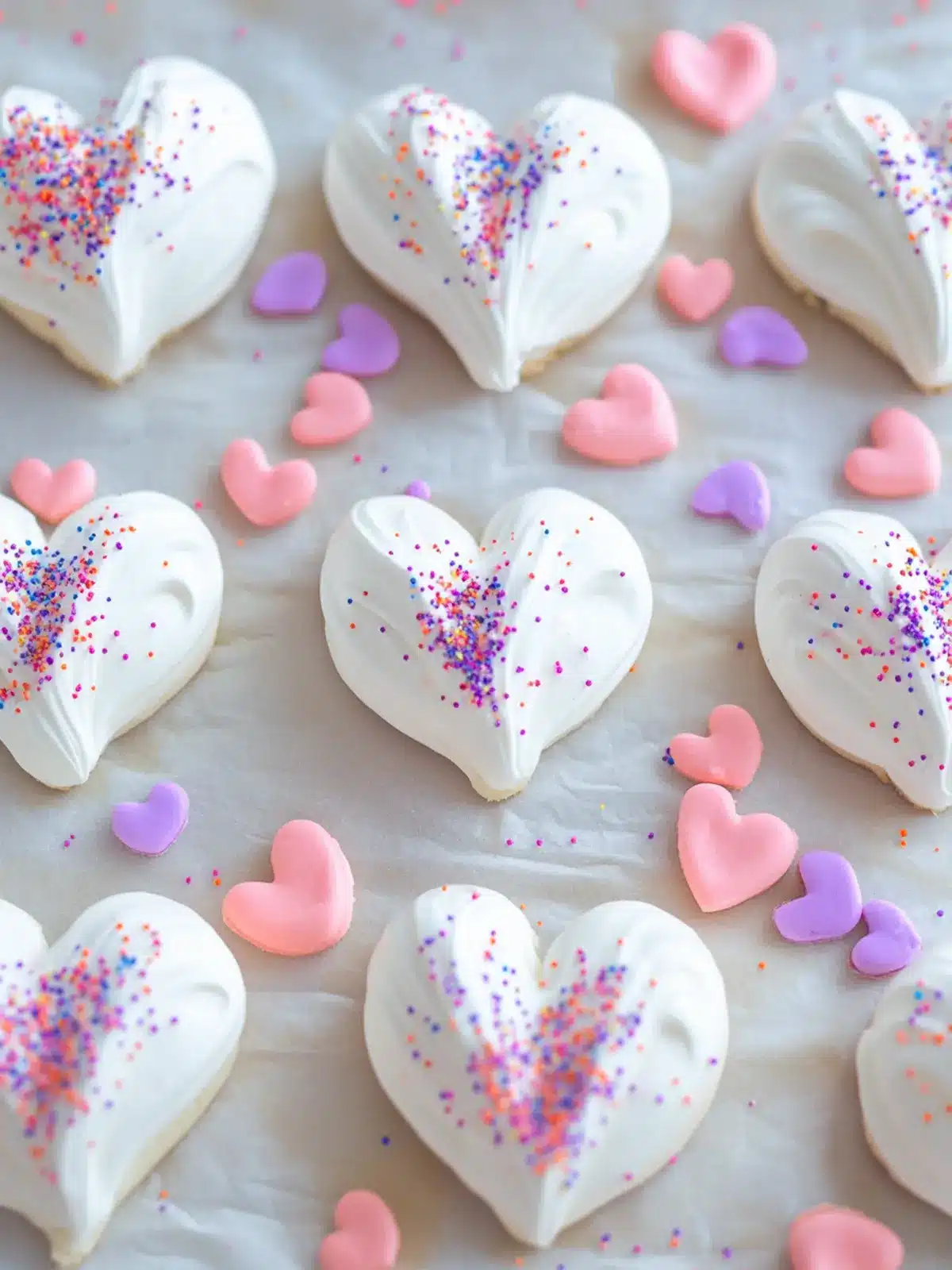 Sweet Confetti Meringue Heart Cookies for Every Celebration 4 Confetti Meringue Heart Cookies