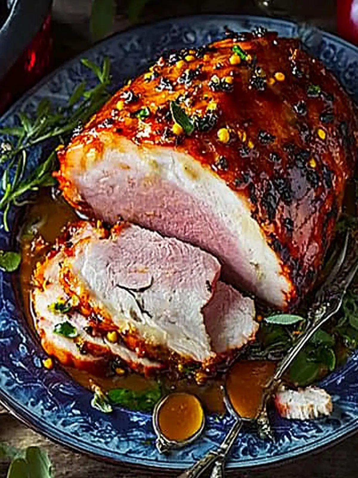 Irresistible Stem Ginger & Mustard Glazed Ham for the Holidays 2 Stem ginger & mustard glazed ham