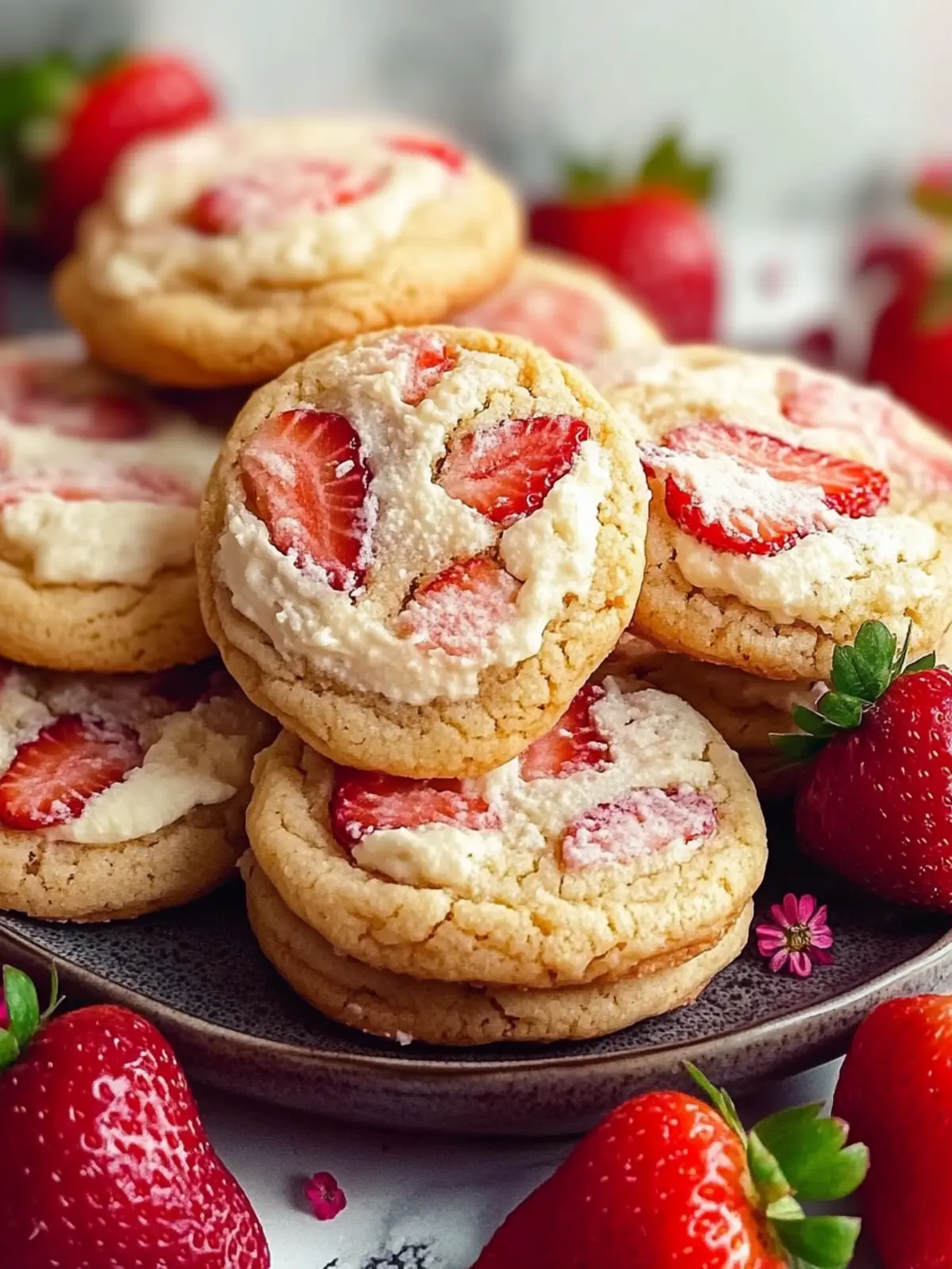 Irresistible Strawberry Cheesecake Cookies Recipe You'll Love 2 Strawberry Cheesecake Cookies Recipe