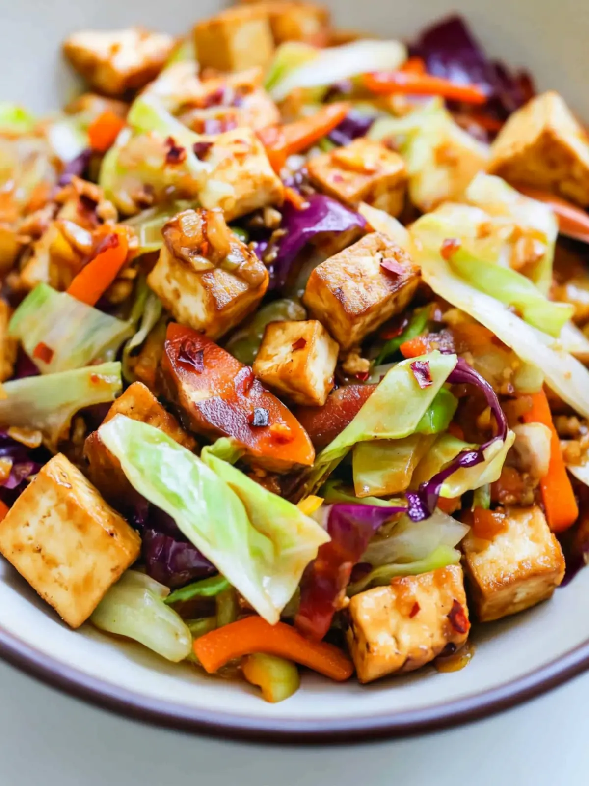 Quick and Easy Cabbage Tofu Stir-Fry for Busy Nights 2 Easy Cabbage Tofu Stir-Fry
