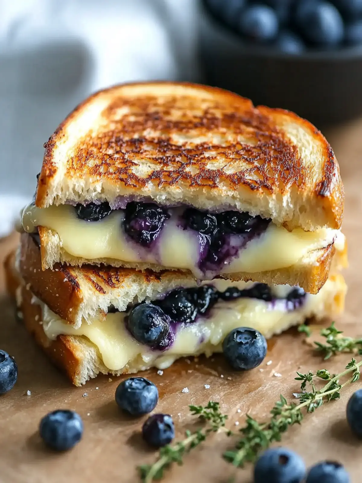 Crispy Blueberry Grilled Cheese for a Flavorful Twist 2 Crispy Blueberry Grilled Cheese