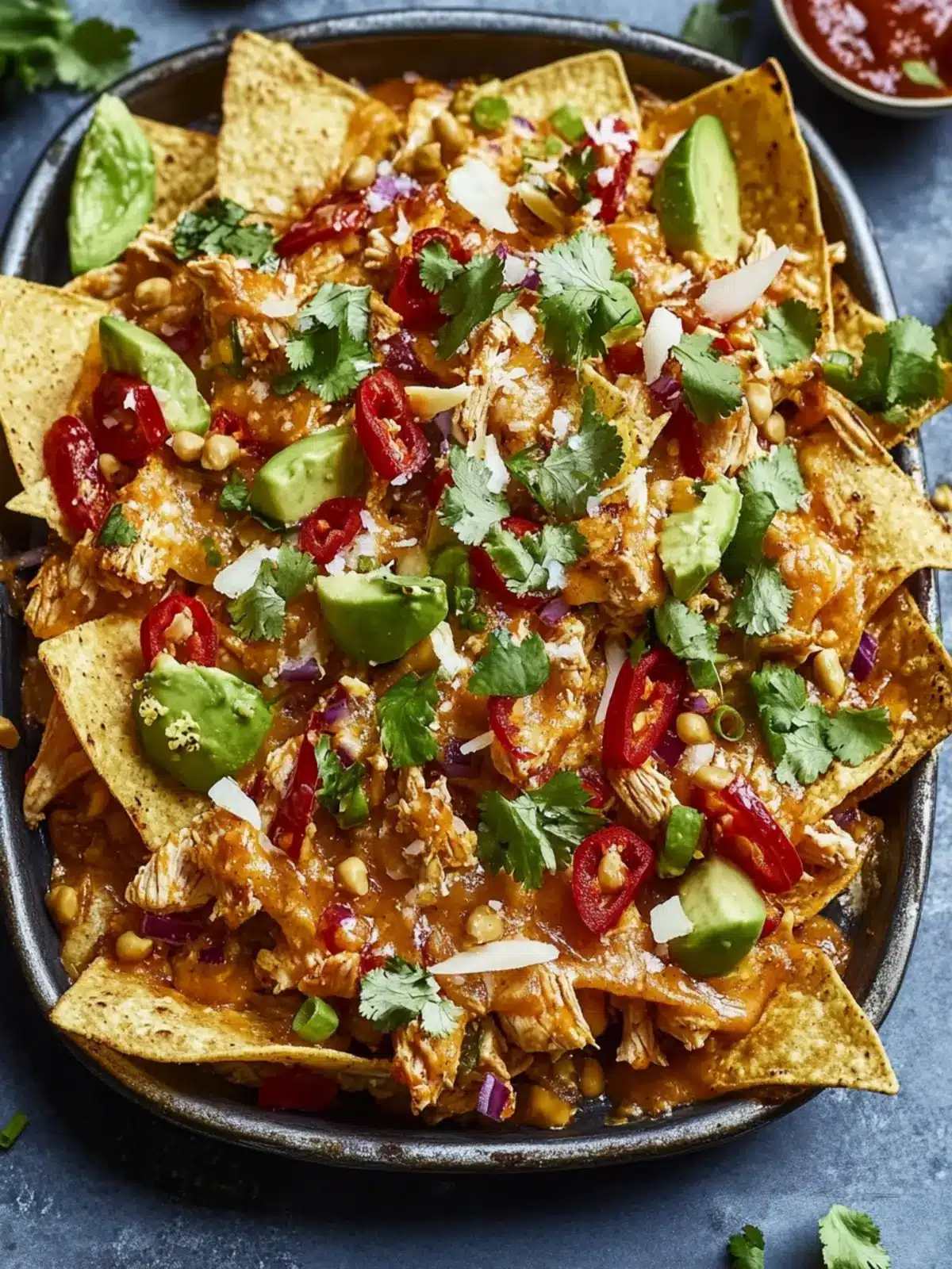 Sweet Chilli Peanut Chicken Nachos: A Flavorful Twist on Comfort 4 Sweet Chilli Peanut Chicken Nachos