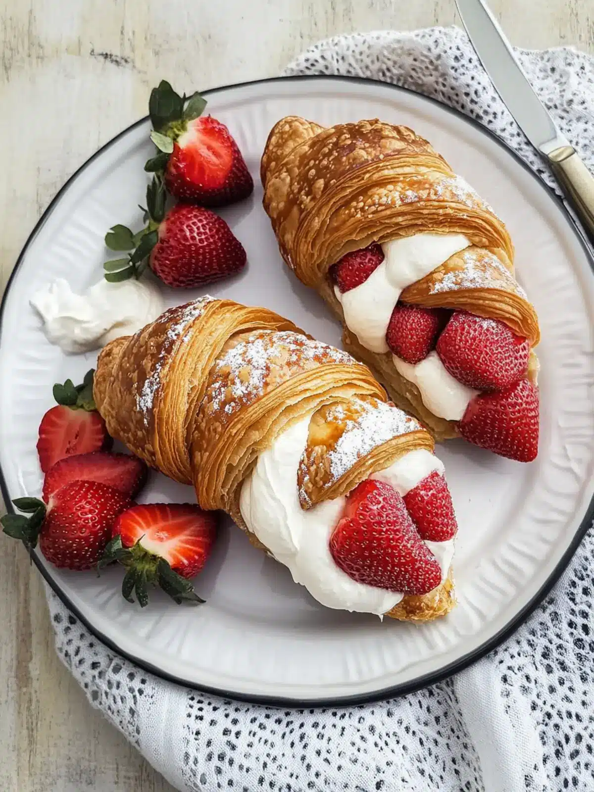 Sweet Strawberries and Cream Croissants for a Perfect Summer Indulgence 3 Strawberries and Cream Croissants