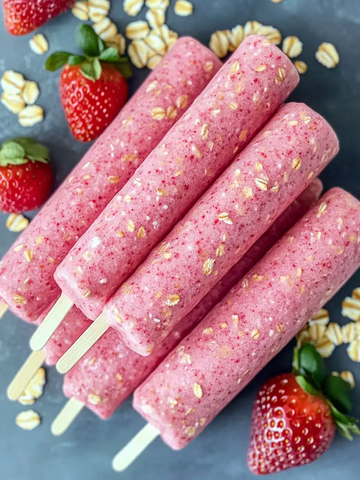 Strawberry Oat Smoothie Sticks Recipe for Dogs: Delightful Chewy Treats 3 Strawberry Oat Smoothie Sticks Recipe for Dogs