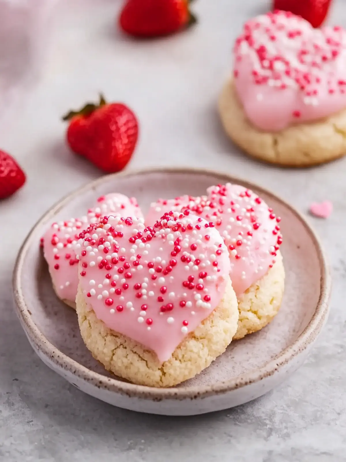 Strawberry Kiss Cookies – A Soft Valentine’s Delight to Love 2 Strawberry Kiss Cookies – Amazing Soft Valentine’s Delight