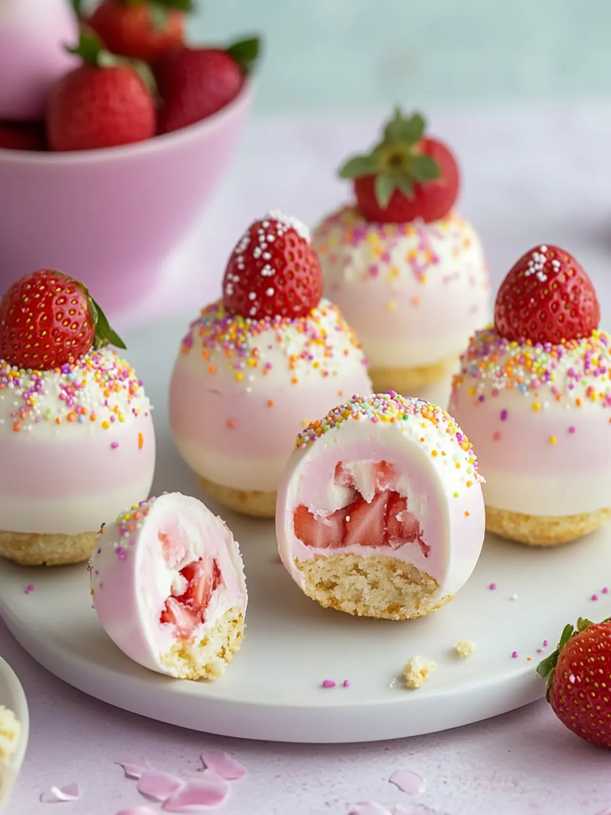 Strawberry Shortcake Easter Egg Bombs: No-Bake Spring Bliss 5 Strawberry Shortcake Easter Egg Bombs