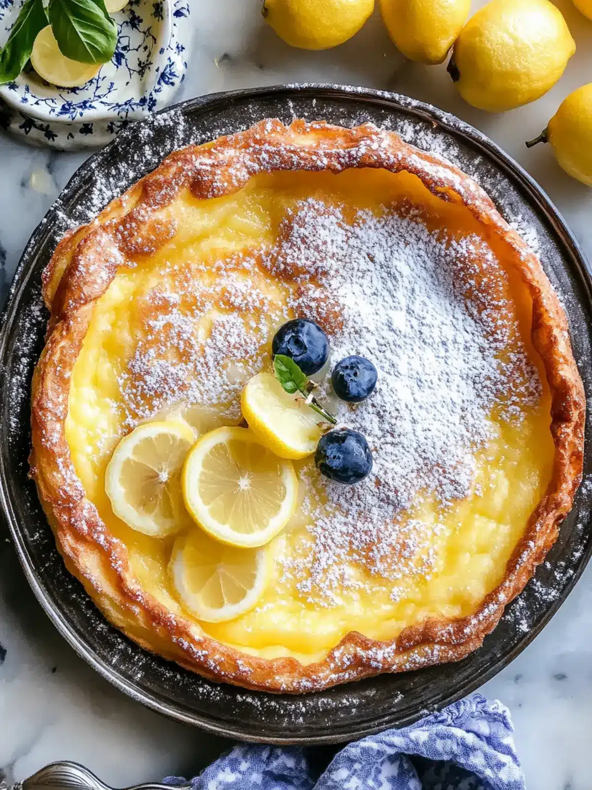 Lemony Dutch Baby Pancake with Lemon Curd for Joyful Mornings 5 Lemony Dutch Baby Pancake with Lemon Curd