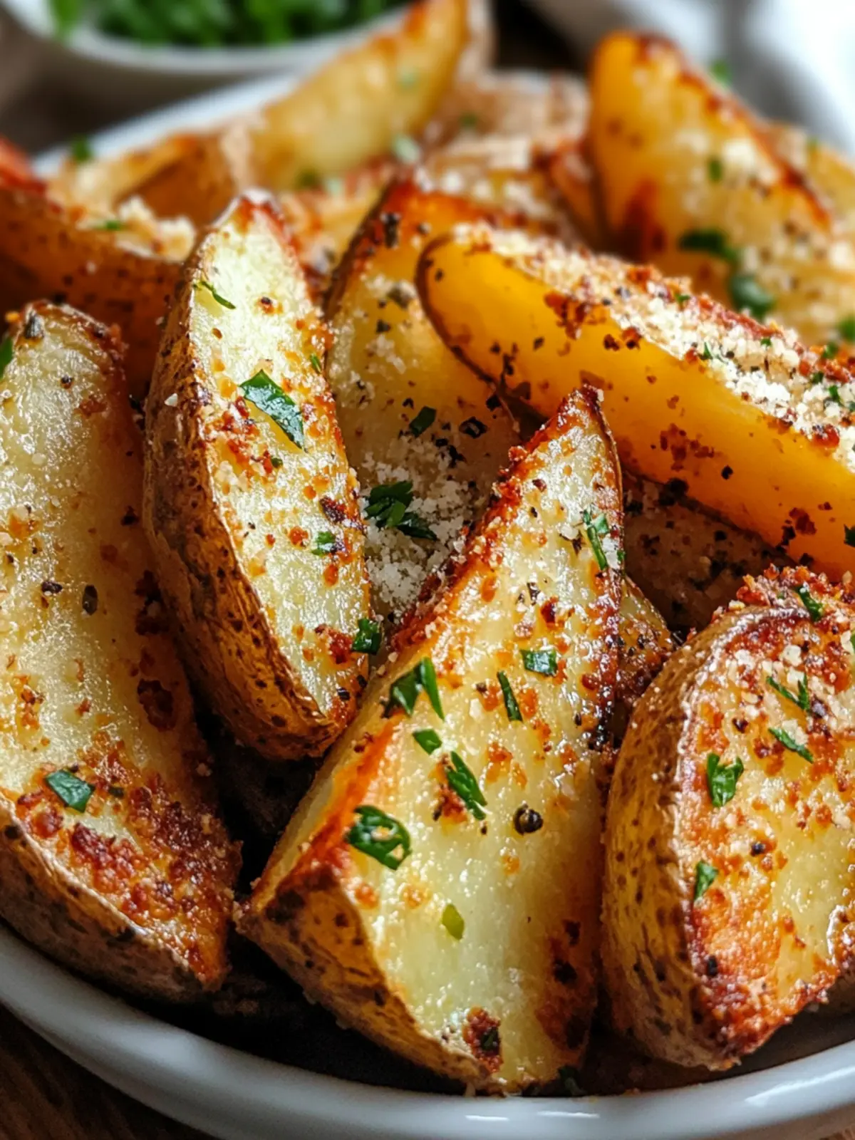 Crispy Baked Garlic Parmesan Potato Wedges You'll Love 4 Baked Garlic Parmesan Potato Wedges