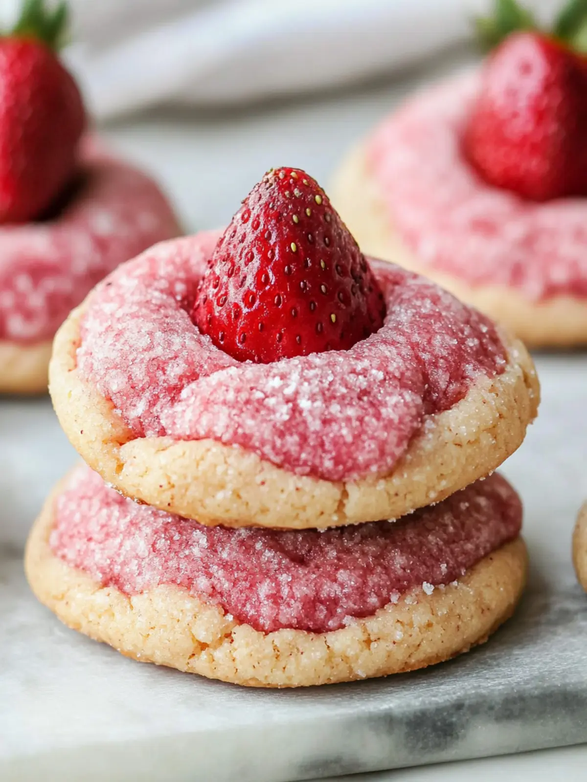 Strawberry Kiss Cookies: Quick Treats That Melt Hearts 3 Strawberry Kiss Cookies