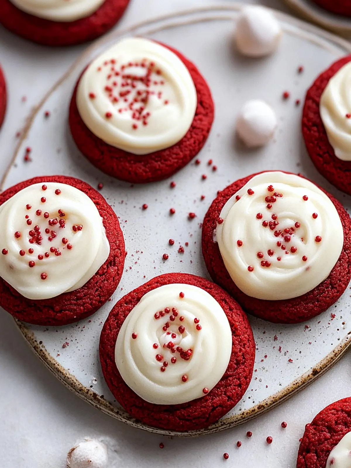 Irresistible Red Velvet Cookies with Cream Cheese Frosting Recipe 4 Red Velvet Cookies with Cream Cheese Frosting