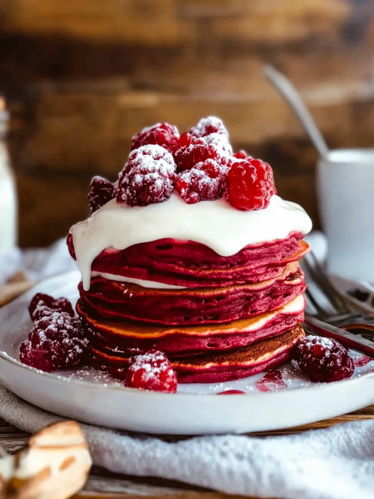 Irresistible Red Velvet Pancakes Recipe with Cream Cheese Bliss 3 Red Velvet Pancakes Recipe