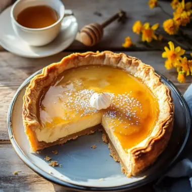 Golden Greek Honey Pie (Melopita) for Sweet Moments Together 9 Golden Greek Honey Pie (Melopita)
