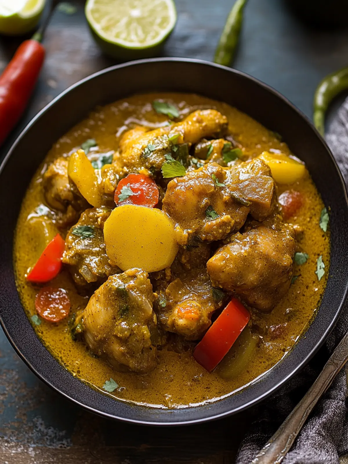 Authentic Jamaican Curry Chicken: Spice Up Your Dinner Tonight 2 Authentic Jamaican Curry Chicken