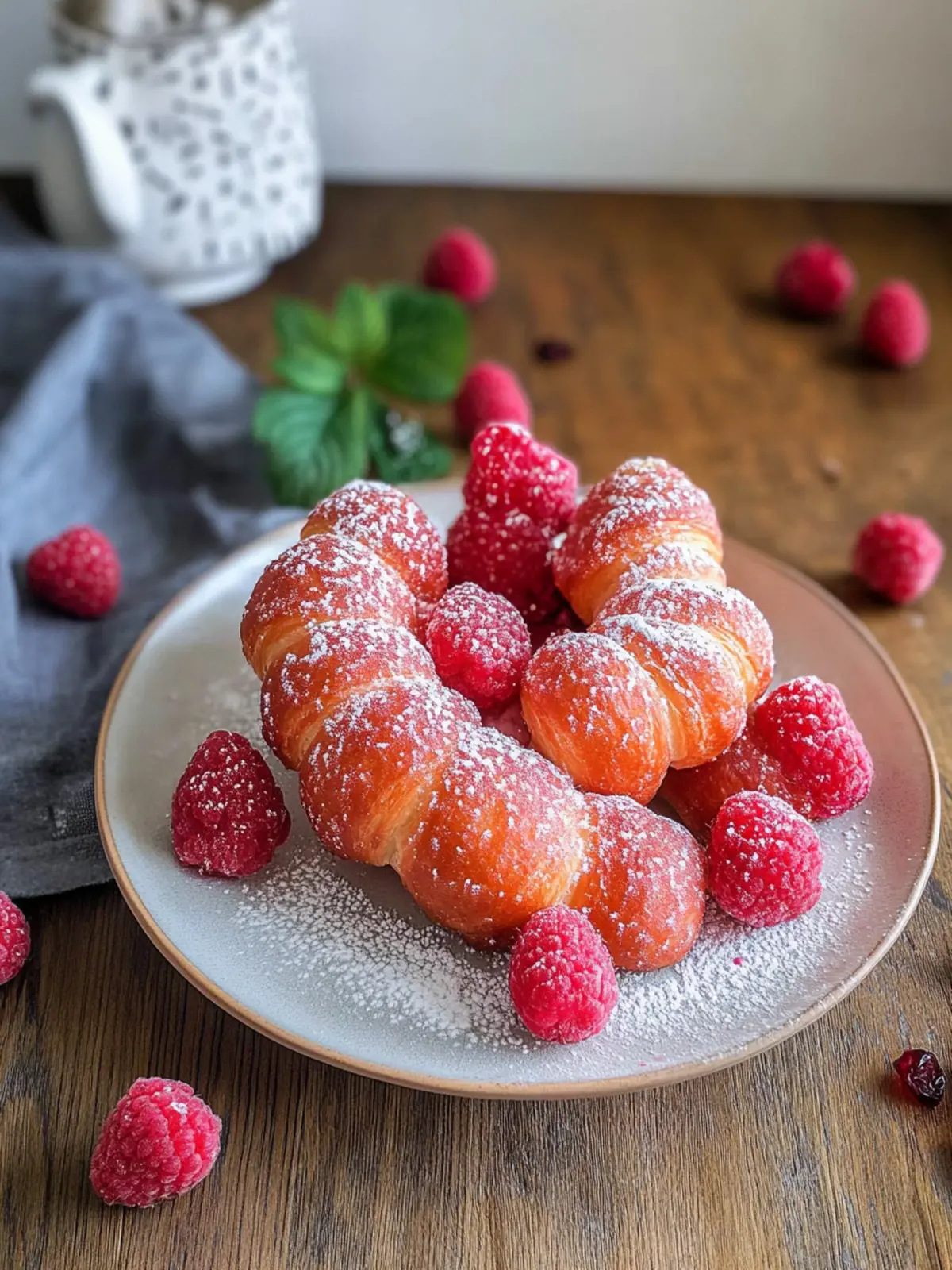 Raspberry Croissant Sourdough Donuts for a Delightful Morning 2 Raspberry Croissant Sourdough Donuts