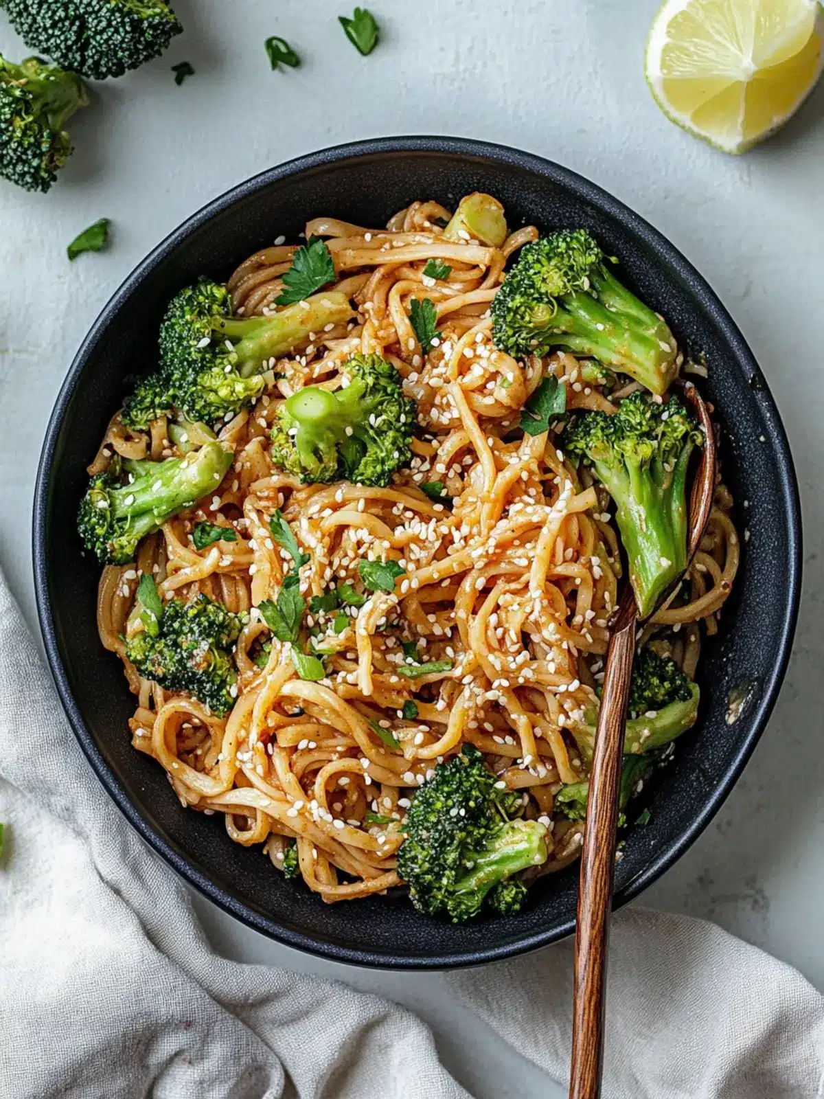 Crispy Broccoli Sweet and Spicy Sesame Tahini Noodles Bliss 5 Crispy Broccoli Sweet and Spicy Sesame Tahini Noodles