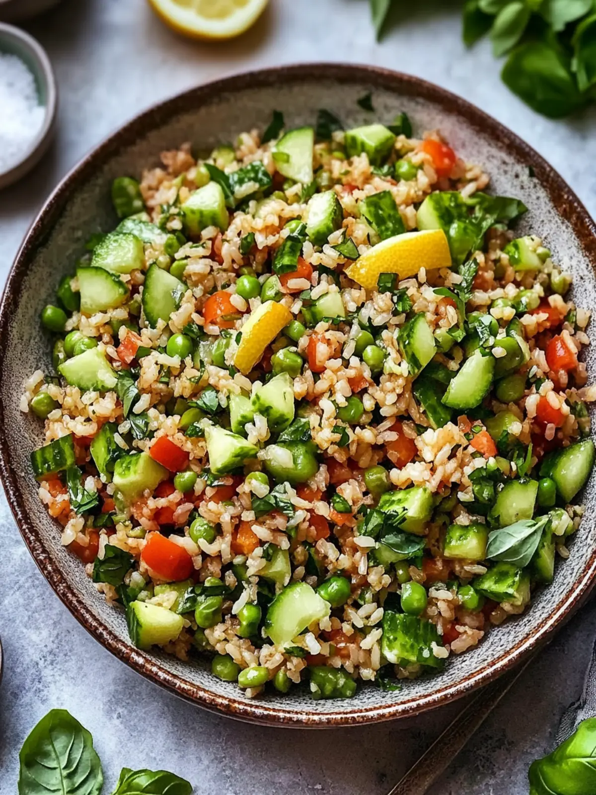 Crispy Rice Salad with Lemon Tahini Dressing for Fresh Flavor 4 Crispy Rice Salad With Lemon Tahini Dressing for Fresh Flavor