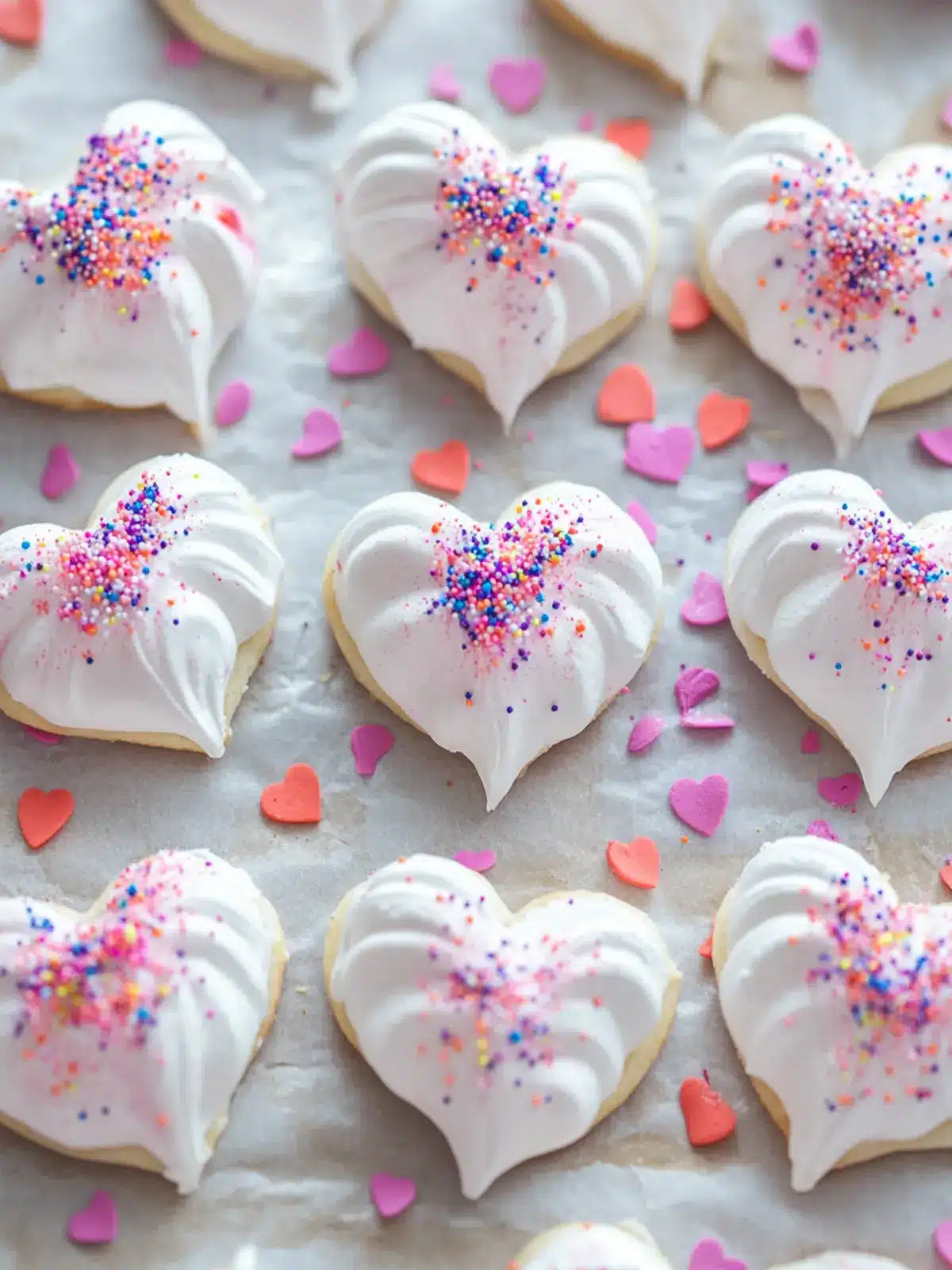 Sweet Confetti Meringue Heart Cookies for Every Celebration 5 Confetti Meringue Heart Cookies