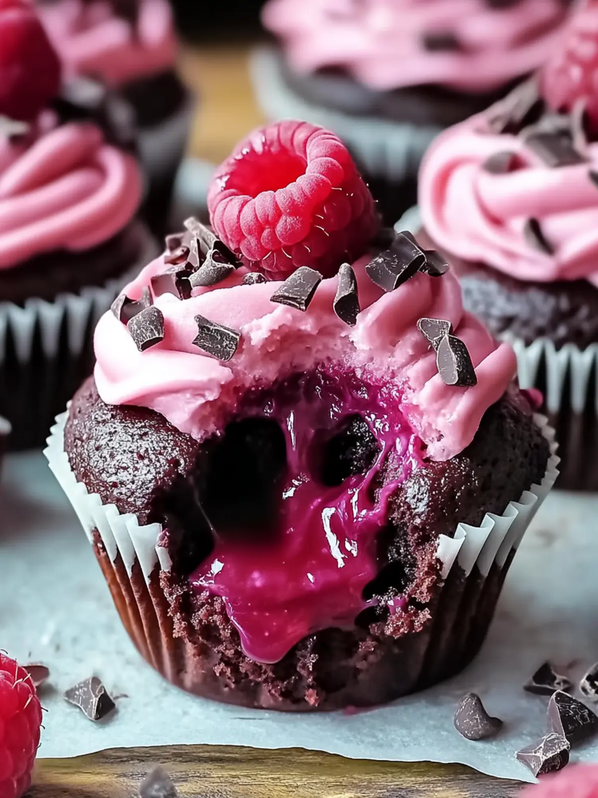 Decadent Raspberry Chocolate Lava Cupcakes You'll Absolutely Adore 2 Decadent Raspberry Chocolate Lava Cupcakes You’ll Adore