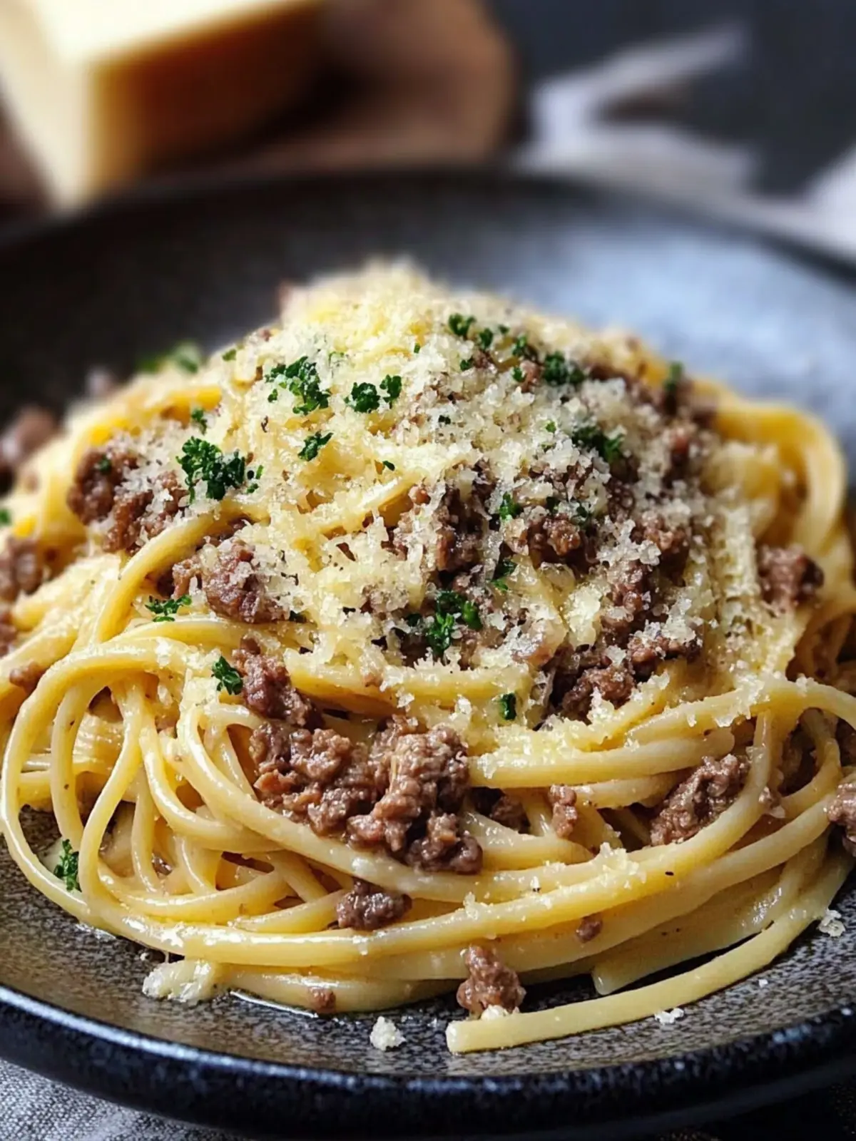 Creamy Parmesan Beef Linguine with Garlic Butter Sauce Bliss 4 Creamy Parmesan Beef Linguine with Garlic Butter Sauce