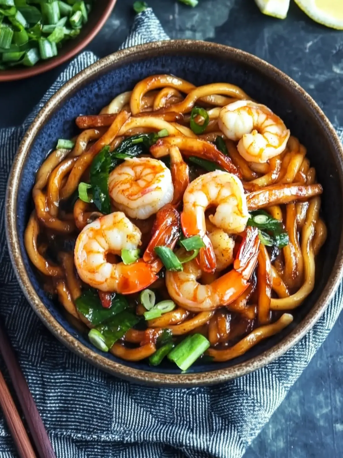Savory Yaki Udon with Shrimp in Just 20 Minutes! 5 Yaki Udon with Shrimp