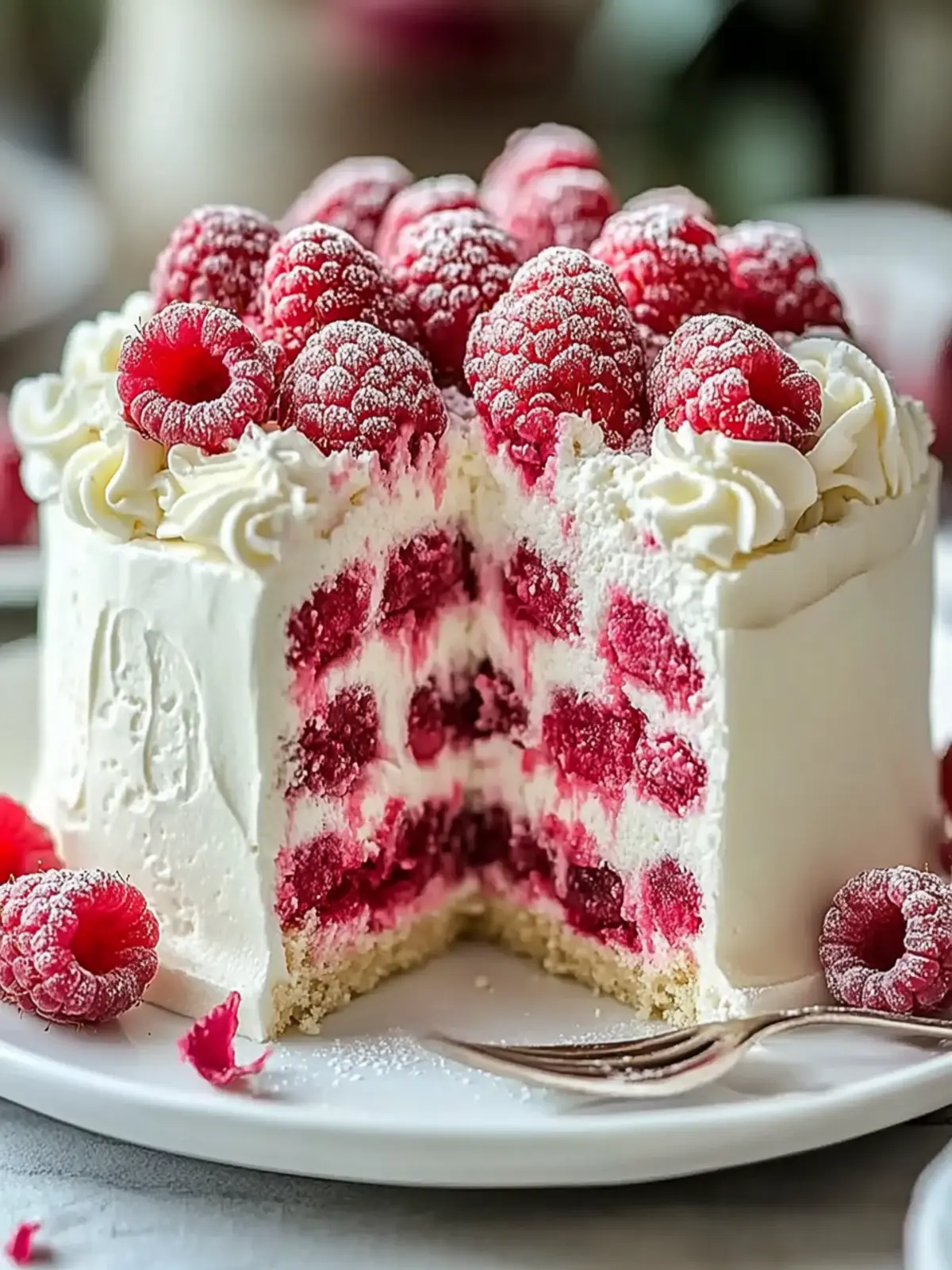 White Chocolate Raspberry Dream Cake for Unforgettable Celebrations 2 White Chocolate Raspberry Dream Cake