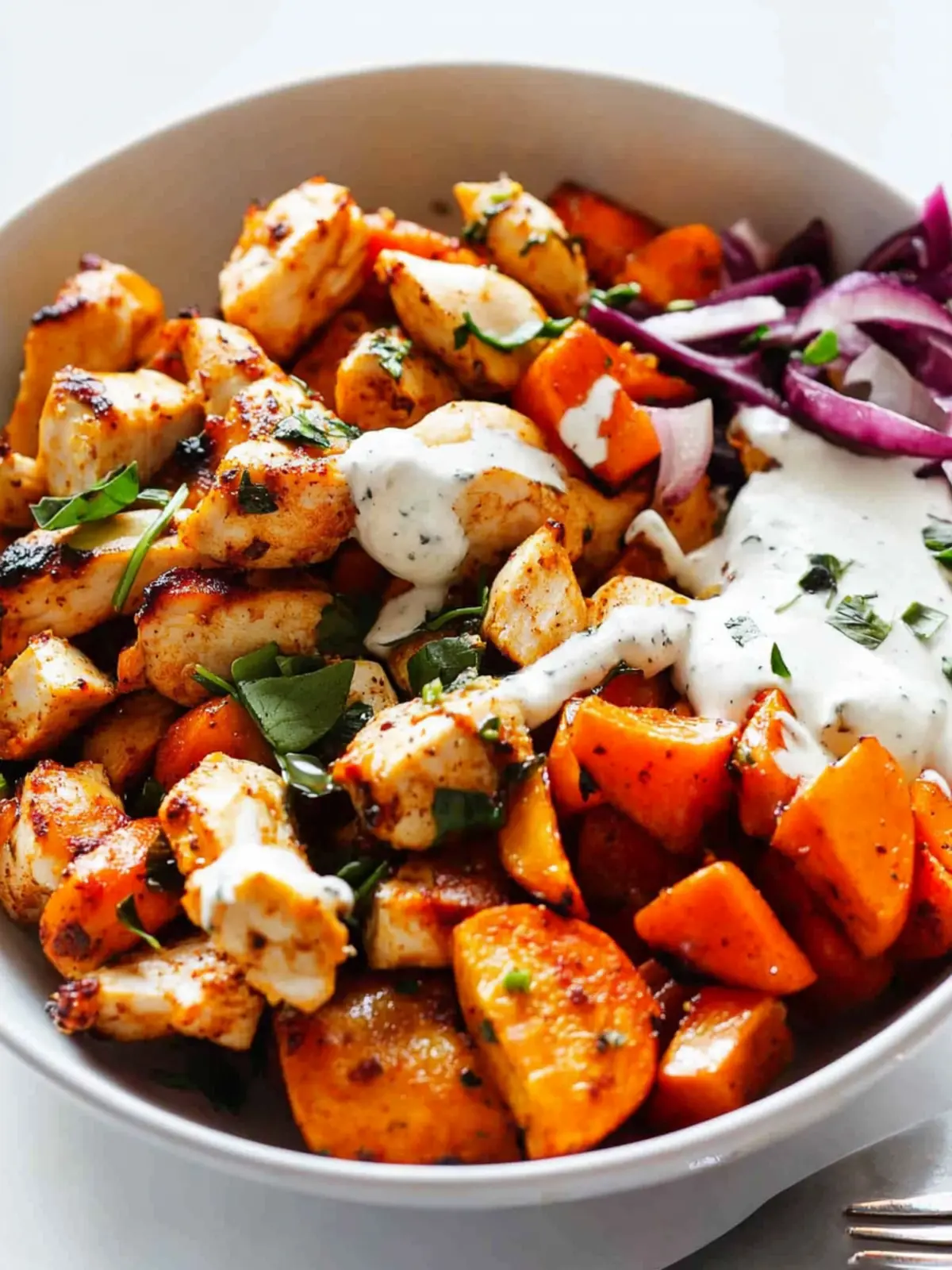 Spicy Chicken and Roasted Vegetable Bowls for Weeknight Wins 2 Spicy Chicken And Roasted Vegetables Bowls