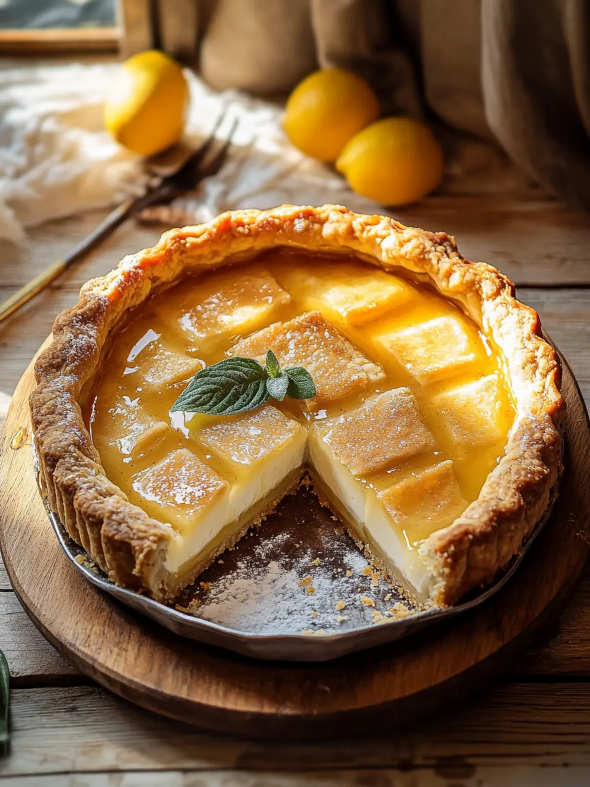 Savor the Sweetness of Golden Greek Honey Pie (Melopita) 3 Golden Greek Honey Pie (Melopita)