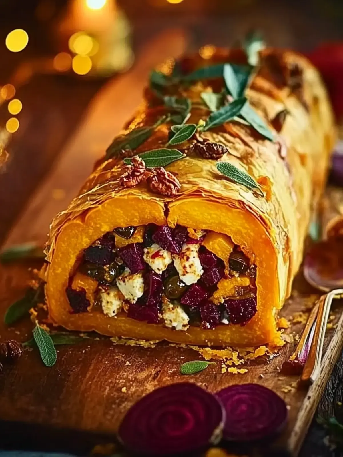 Spiced Squash, Feta & Beetroot Wellington: Festive Flavor Awaits 2 Spiced squash, feta & beetroot wellington