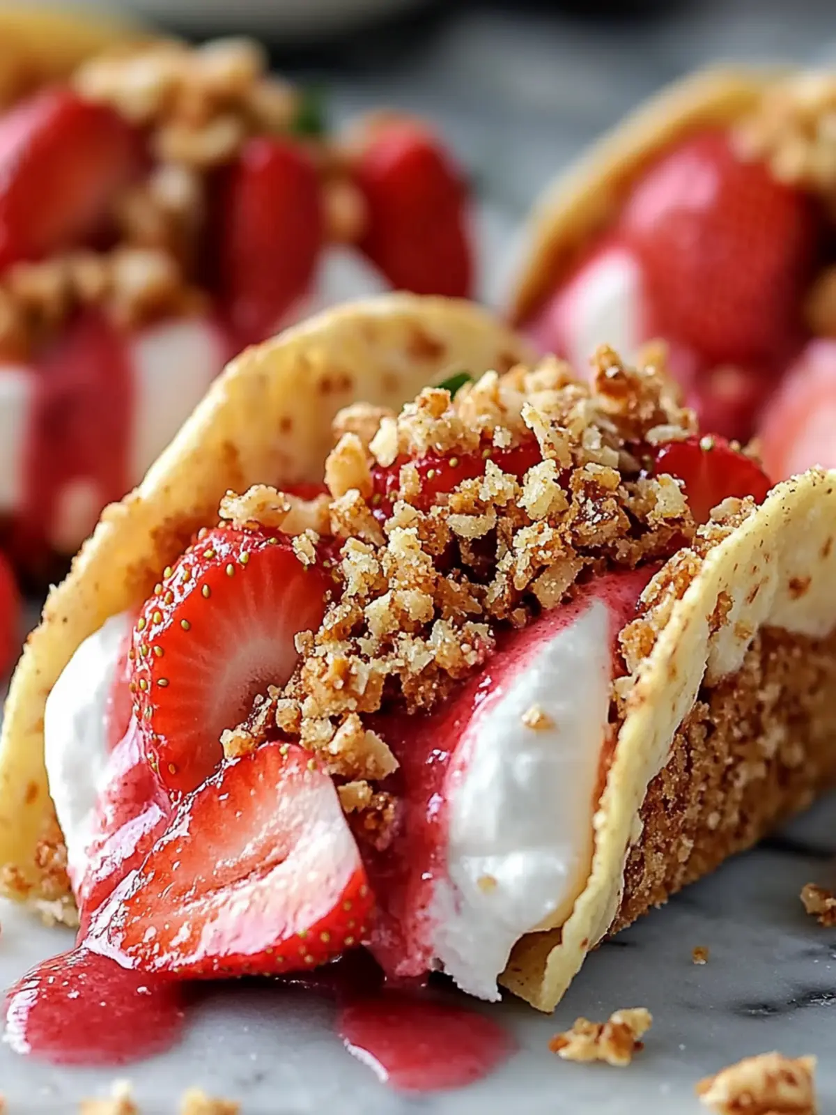 Strawberry Crunch Cheesecake Tacos: A Sweet Twist on Dessert 3 Strawberry Crunch Cheesecake Tacos