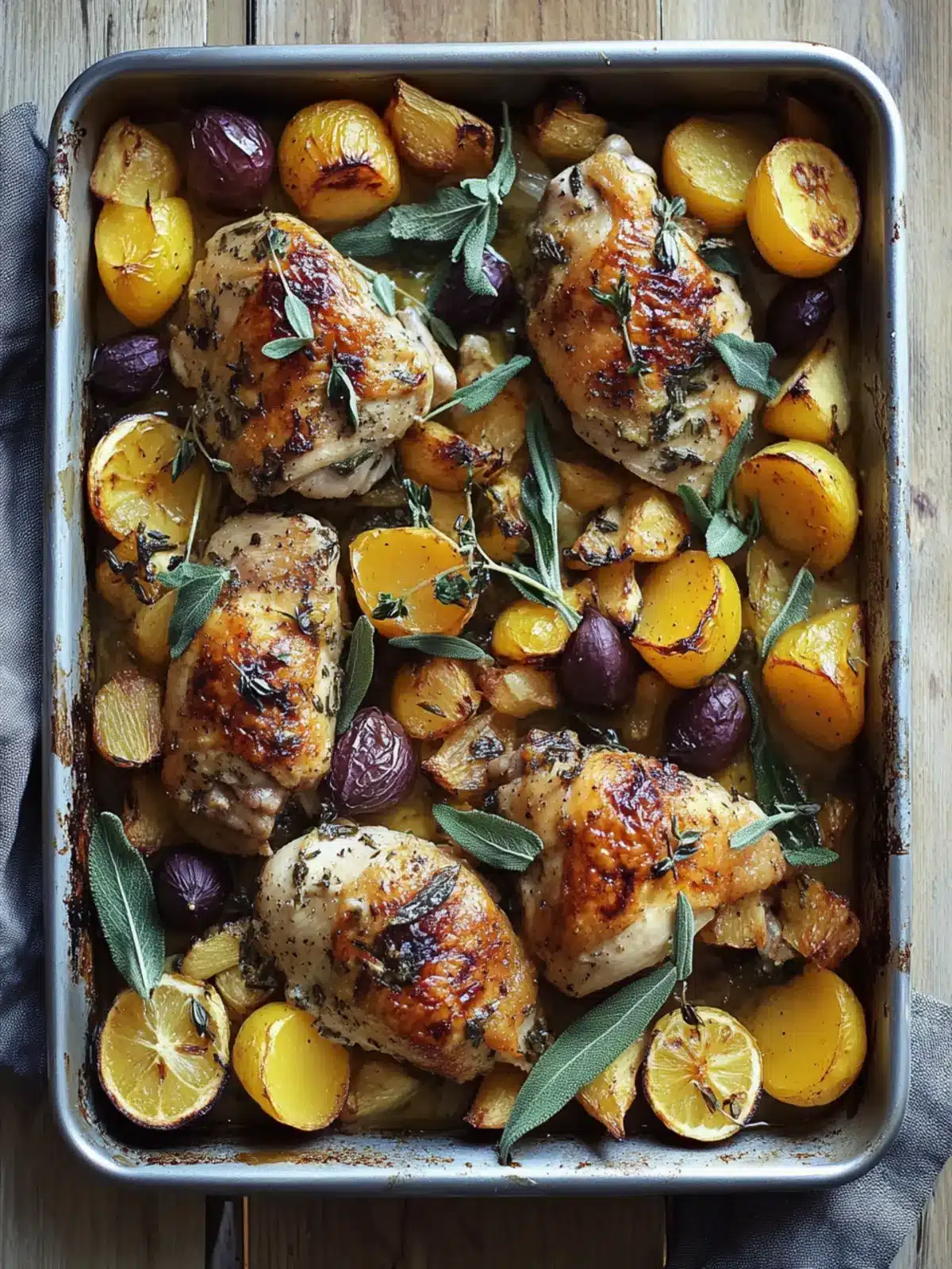 Savory Chicken & Sage Traybake: Effortless One-Pan Delight 5 Chicken & Sage Traybake