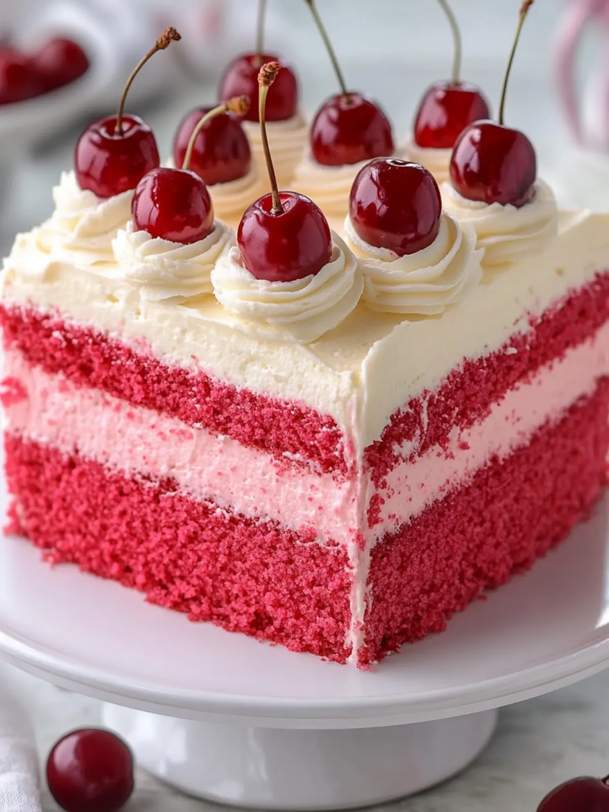 Very Cherry Cake with Vanilla Buttercream You'll Love to Share 4 Very Cherry Cake with Vanilla Buttercream