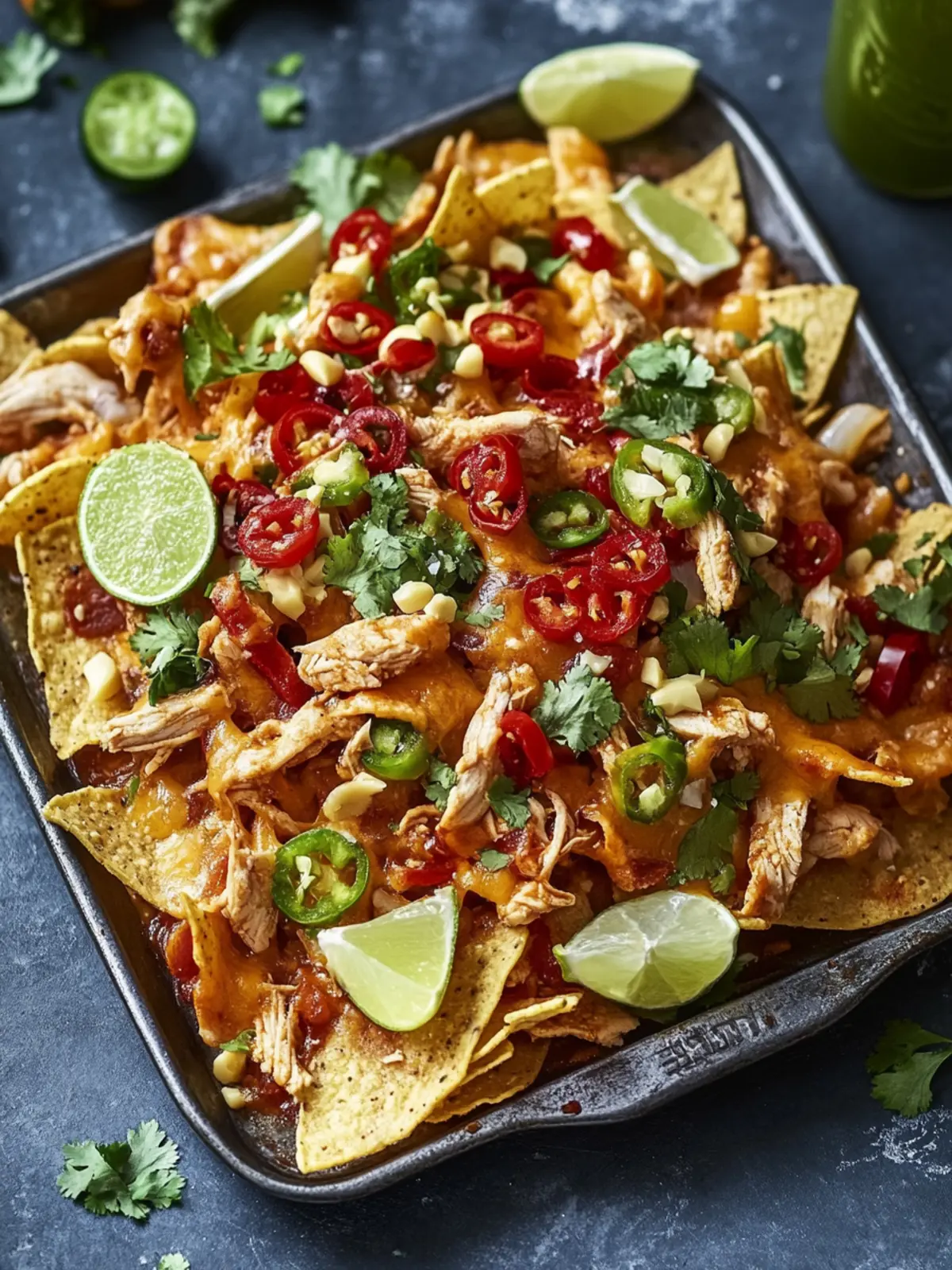 Sweet Chilli Peanut Chicken Nachos: A Flavorful Twist on Comfort 2 Sweet Chilli Peanut Chicken Nachos