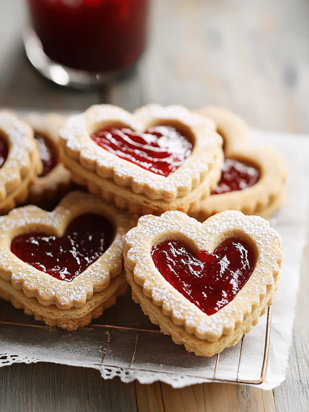 Delicious Sandwich Heart Cookies with Jam for Sweet Moments 3 Sandwich Heart Cookies with Jam