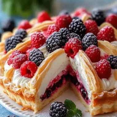 Luscious Berry Cream Pastry Cake for Your Sweet Celebrations 10 Berry Cream Pastry