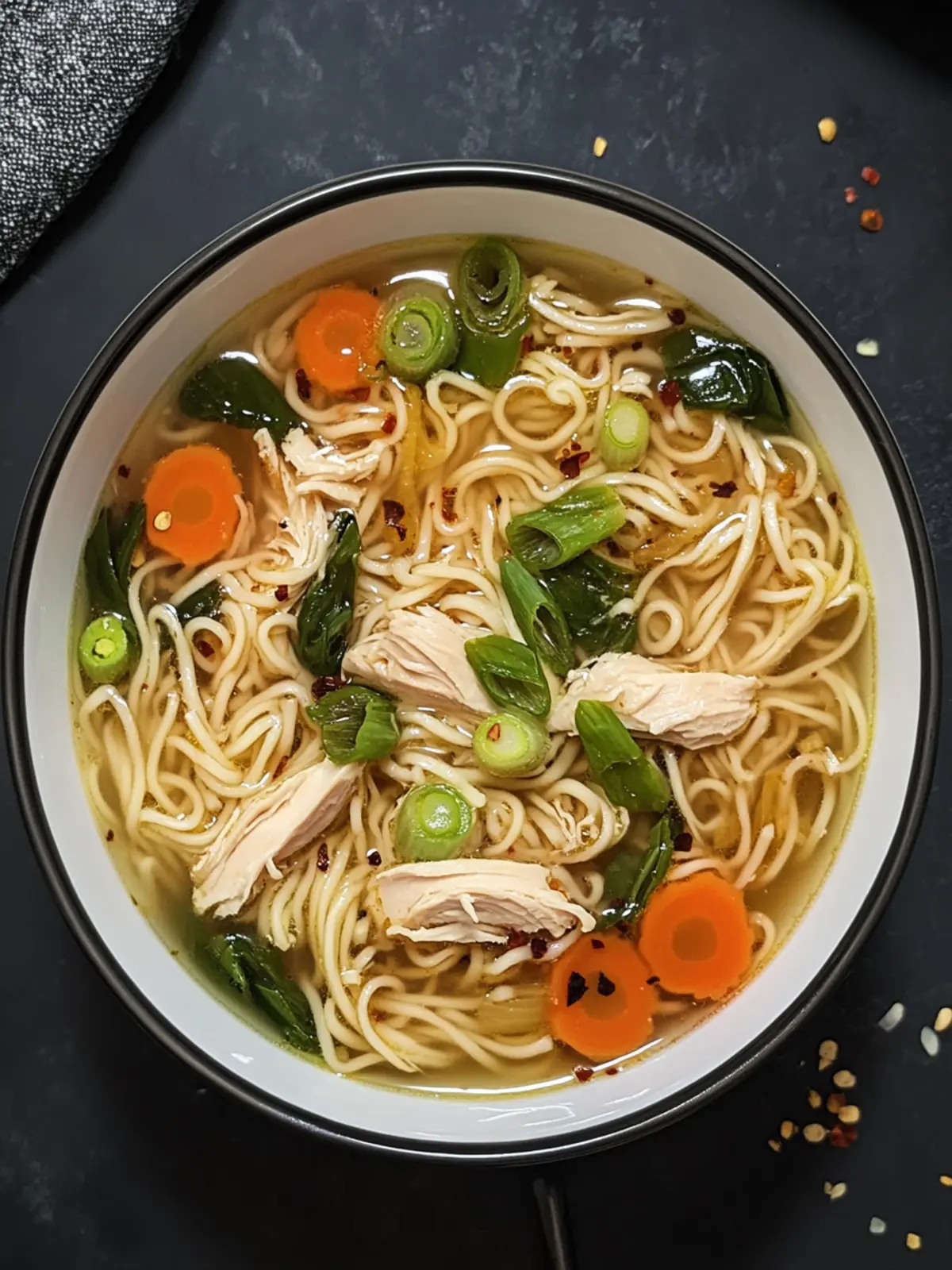 Cozy Up with Aromatic Ginger Scallion Chicken Noodle Soup 3 Aromatic Ginger Scallion Chicken Noodle Soup