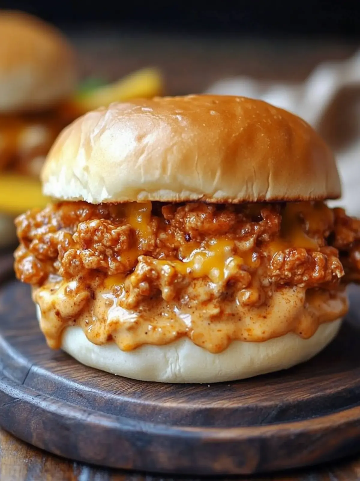 Cajun Chicken Sloppy Joes with Creamy Cheese Sauce Bliss 2 Cajun Chicken Sloppy Joes with Creamy Cheese Sauce