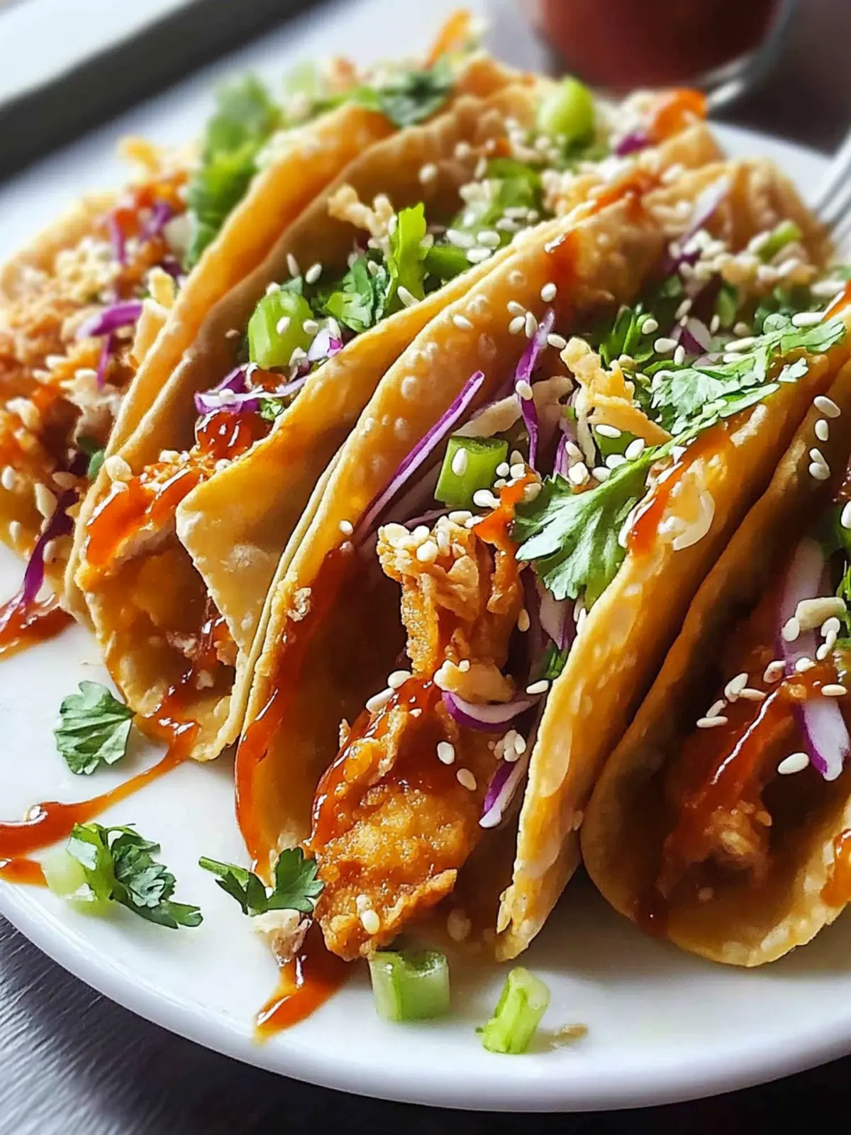 Crispy Chicken Wonton Tacos: Your New Favorite 30-Minute Snack 3 Crispy Chicken Wonton Tacos