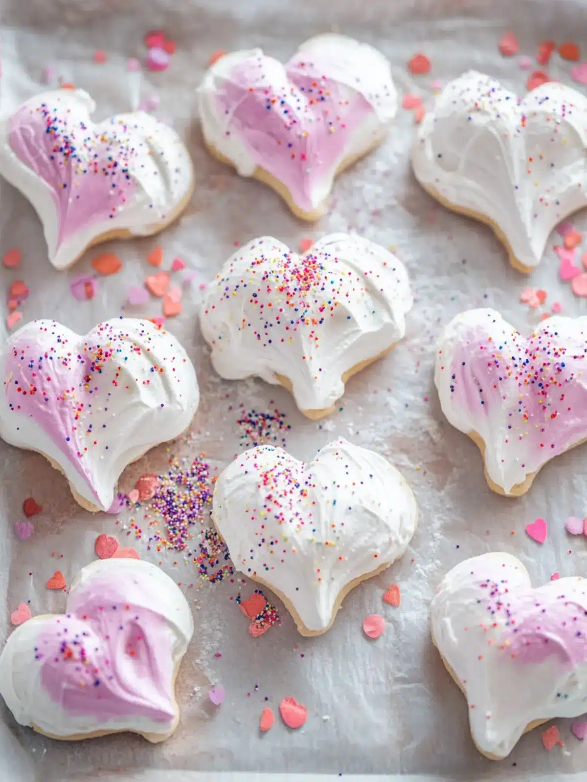 Sweet Confetti Meringue Heart Cookies for Every Celebration 3 Confetti Meringue Heart Cookies